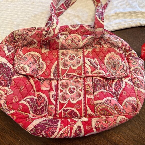 Vera Bradley Pink Floral Diaper Bag - Picture 1 of 7